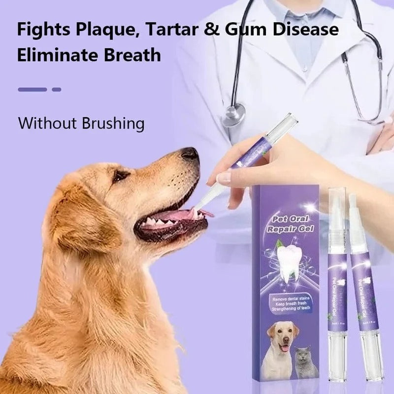 🔥Pawzioo™ Pet Oral Repair Gel – Freshen Your Pet’s Breath & Improve Gum Health Fast!