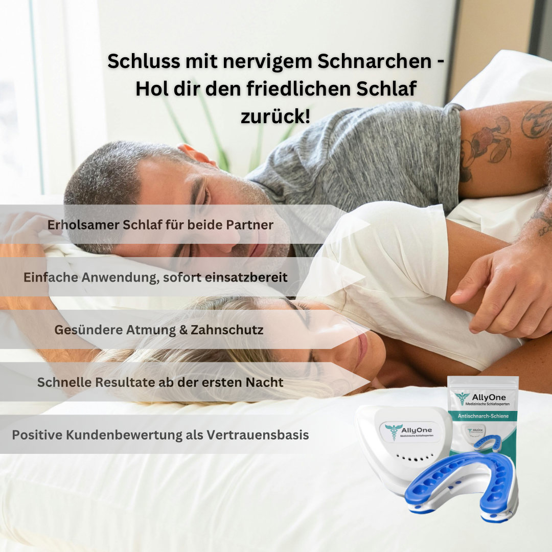 🌸 All-in-One Anti-Schnarch-Schiene (Zahnschutz)