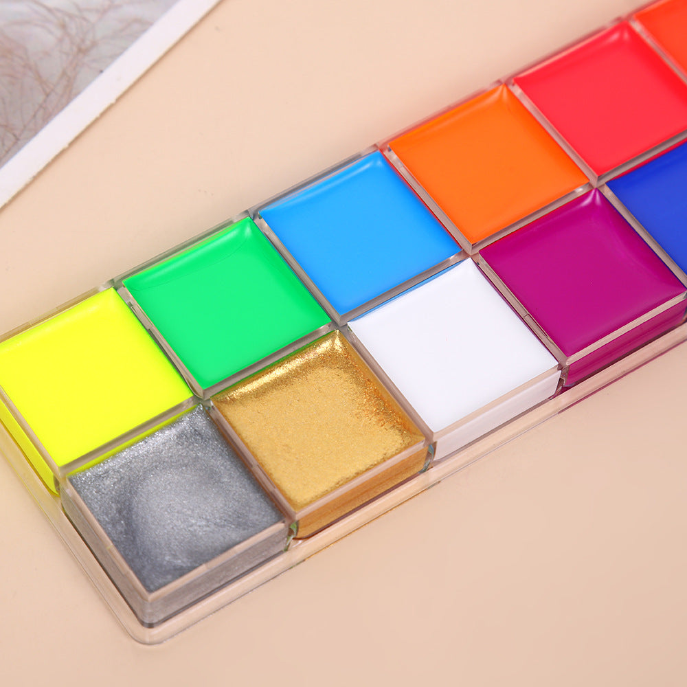 🌸LOVILDS Face and Body Oil Paint Palette, Halloween Special Effects Party Makeup Kit for Kids and Adults.