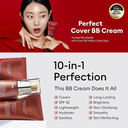 Final 3 Hours: 60%OFF🔥AQA Perfect Cover BB Cream SPF 42 PA+++