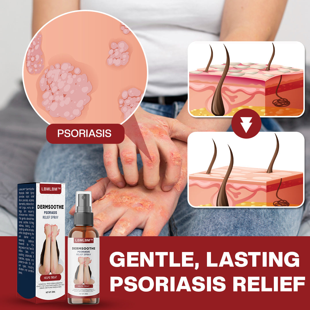 【Last Day Promotion 80% OFF🔥】LBMLBM™ DermSoothe Psoriasis Relief Spray🇺🇸👨‍⚕️（Zero Itch, 3-Min Relief | 99.5% Skin Recovery Rate | All-Natural, 24/7 Repair | ）🔥🎁
