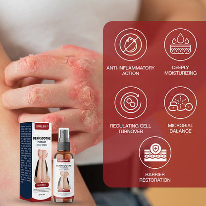 【Last Day Promotion 80% OFF🔥】LBMLBM™ DermSoothe Psoriasis Relief Spray🇺🇸👨‍⚕️（Zero Itch, 3-Min Relief | 99.5% Skin Recovery Rate | All-Natural, 24/7 Repair | ）🔥🎁
