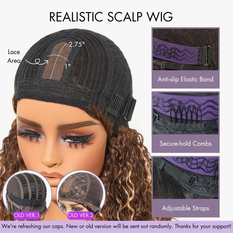 Tiktok Exclusive Deal | Put On and Go Realistic Glueless Yaki Straight Bob with Bangs Minimalist Lace Wig 100% Human Hair