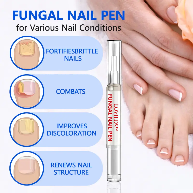 Nail Pen with Allicin & Undecylenic Acid, Nail Health Care Pen, Nail Fungus Care Pen for Solving Fungal Nails and Other Nail Problems,