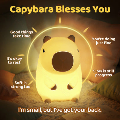 🌸Capybara Squishy Night Light - Perfect Gift 🎁
