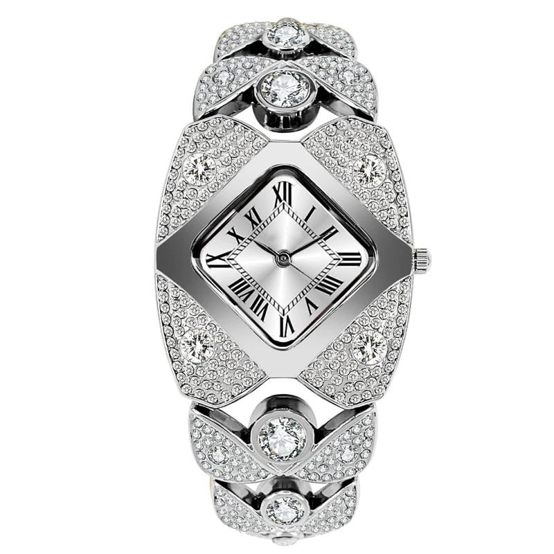 🔥Luxury Full Diamond Bangle Bracelet Watch