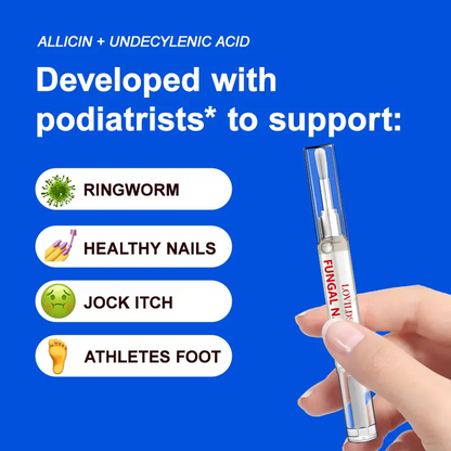 Nail Pen with Allicin & Undecylenic Acid, Nail Health Care Pen, Nail Fungus Care Pen for Solving Fungal Nails and Other Nail Problems,