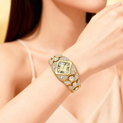 🔥Luxury Full Diamond Bangle Bracelet Watch