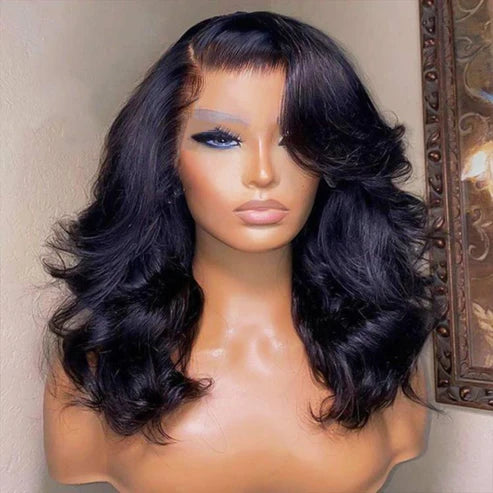 🔥Final 3 Hours: 80%OFF🔥 Density Side Part Glueless LayerCut Wig 6x8 Lace Closure Wig Body Wave Pre Cut Pre Bleached Ready Go Wigs