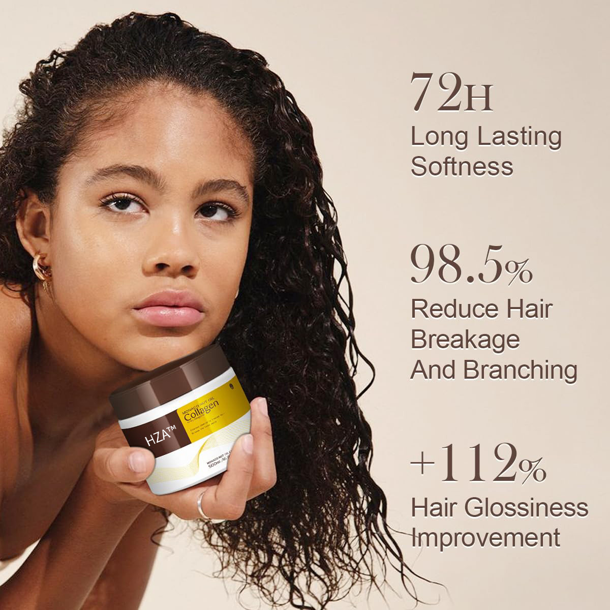 HZA™ Deep Repair Hair Mask – Restores Strength, Softness & Shine Fast