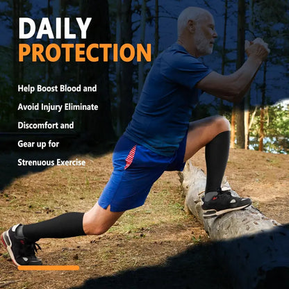 🔥Tinylemon 3 Pairs Calf Compression Sleeves 20-25mmHg for Women Men Leg Support Running Shin Splints Relief Knee Saver Wellknee Plaster Black Healthcare Tool Patellaband