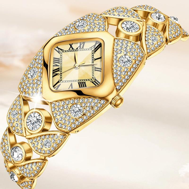 🔥Luxury Full Diamond Bangle Bracelet Watch