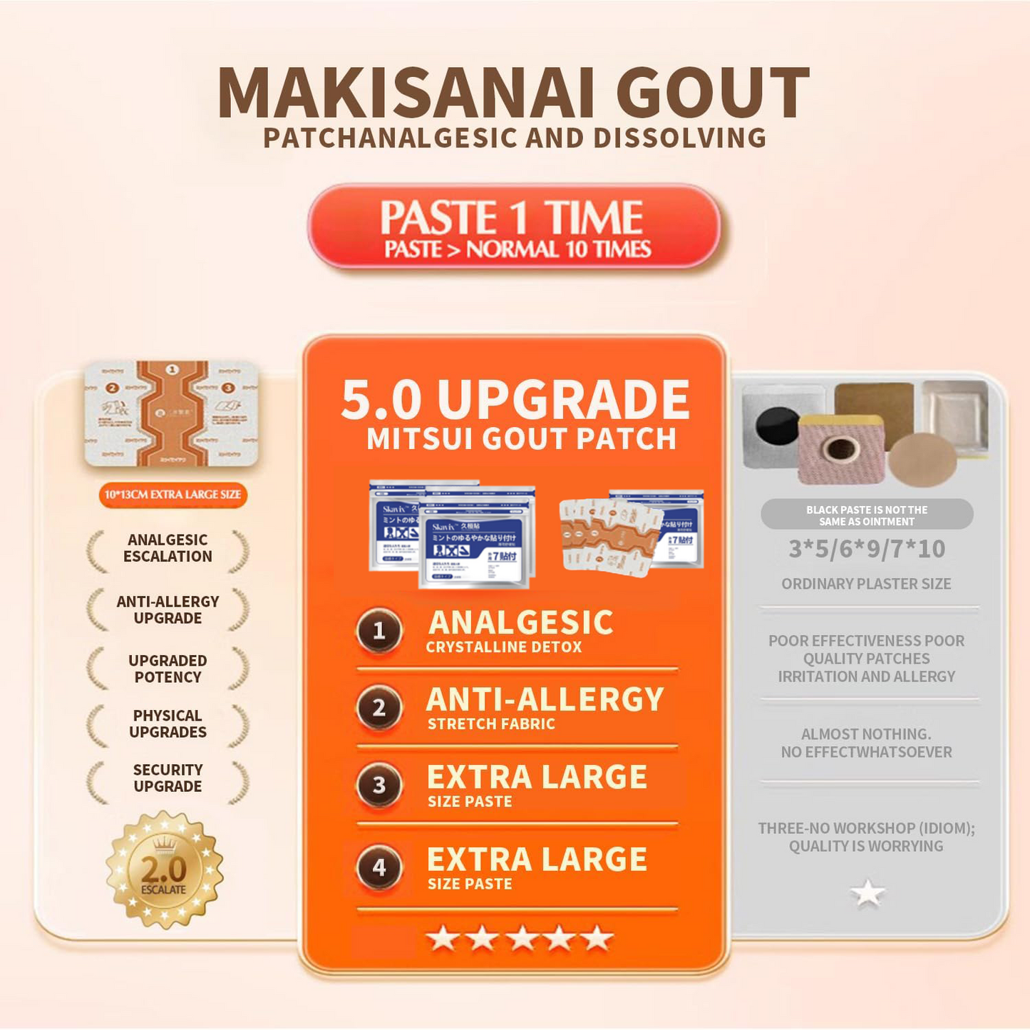 🔥 SKAVIX™ Back Pain Patch Natural Pain Relief Patches for Knee Neck Shoulder and Joint Pain Muscle Soreness Arthritis Relief