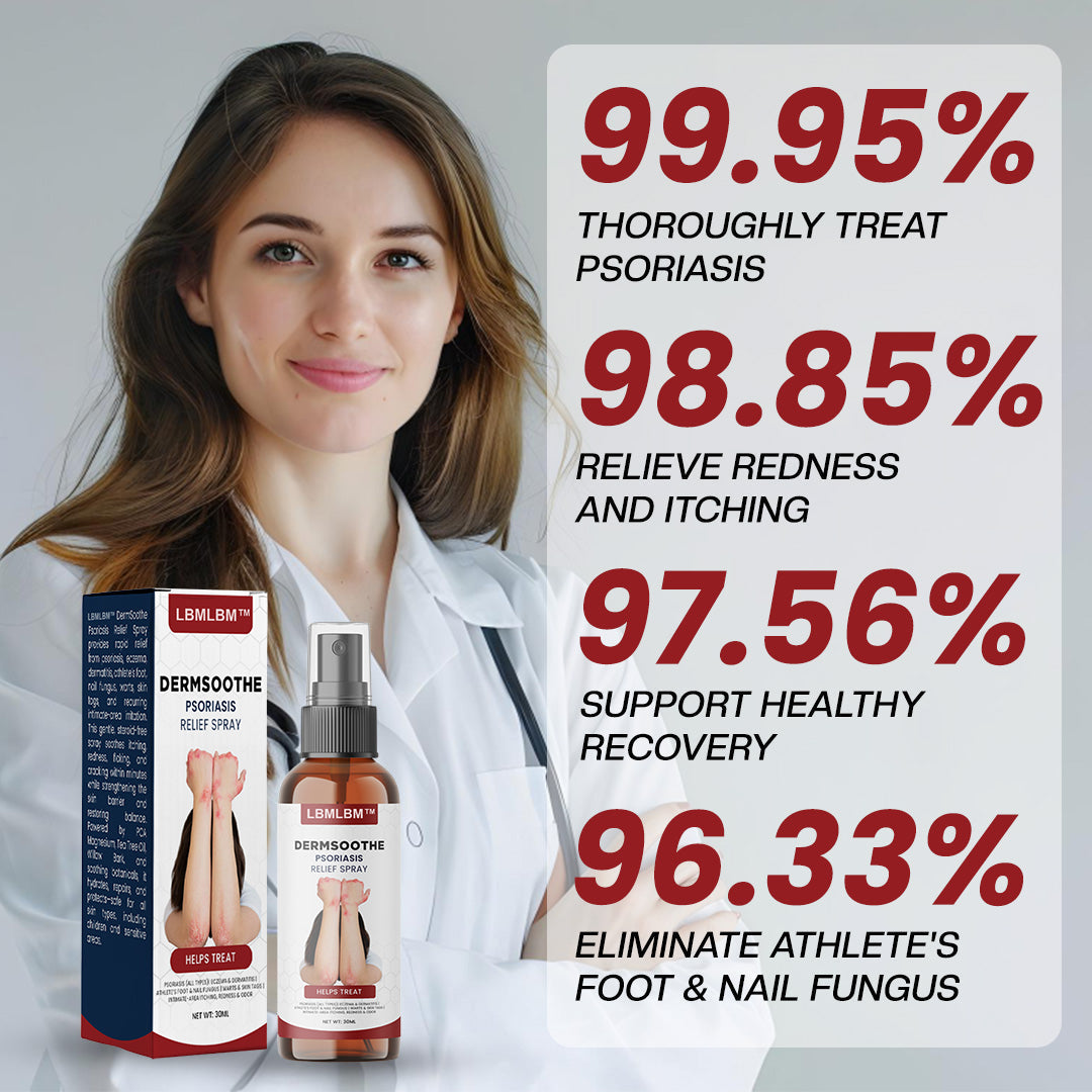 【Last Day Promotion 80% OFF🔥】LBMLBM™ DermSoothe Psoriasis Relief Spray🇺🇸👨‍⚕️（Zero Itch, 3-Min Relief | 99.5% Skin Recovery Rate | All-Natural, 24/7 Repair | ）🔥🎁