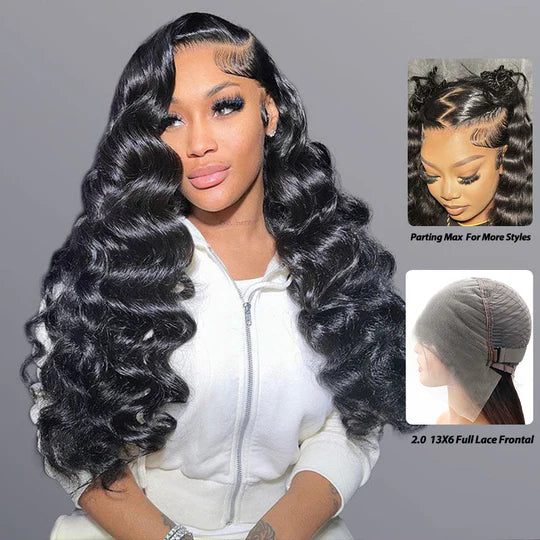Crazy Sale | @bigekane & @thequeenleora Recommend 16"-34" Loose Deep Wave 13x6 Full Lace Frontal Wig No Code Needed
