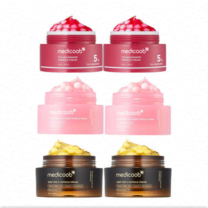 🔥🔥🔥Final 3 hours:70% OFF Mix & Match Boba Cream Set | Tiktok Viral Capsule Creams for Uneven Skin Tone, Glow Hydration, Korean Skincare, K-beauty