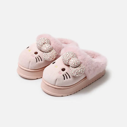 Limited-time offer:🌸Comfy Hello Kitty Fur Slippers