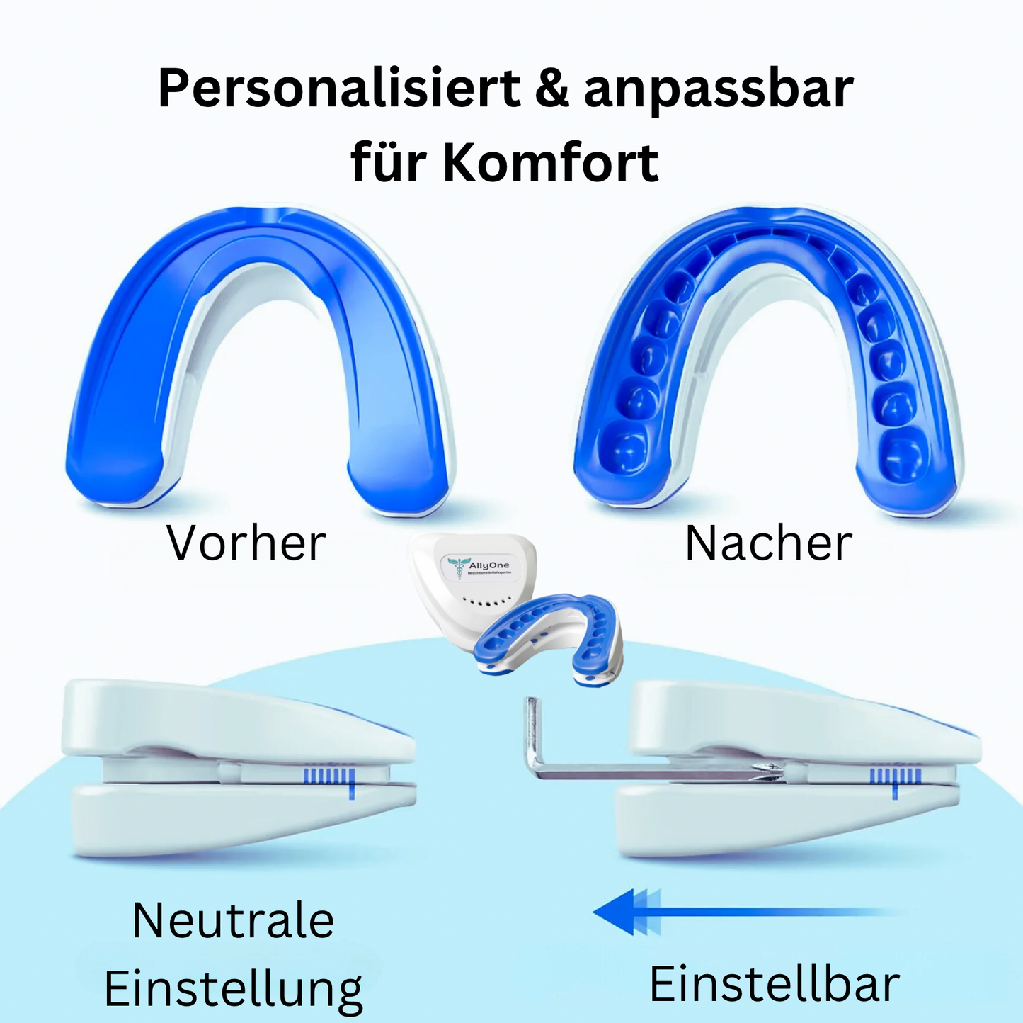 🌸 All-in-One Anti-Schnarch-Schiene (Zahnschutz)