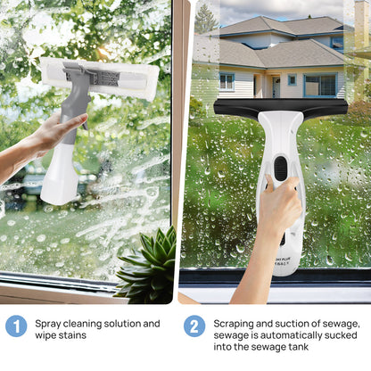 🔥Electric handheld window cleaner with strong water absorption and high efficiency.