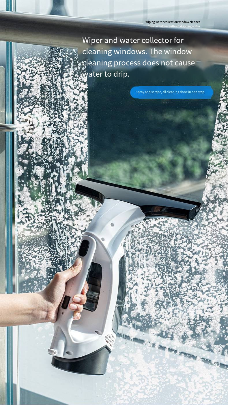🔥Electric handheld window cleaner with strong water absorption and high efficiency.