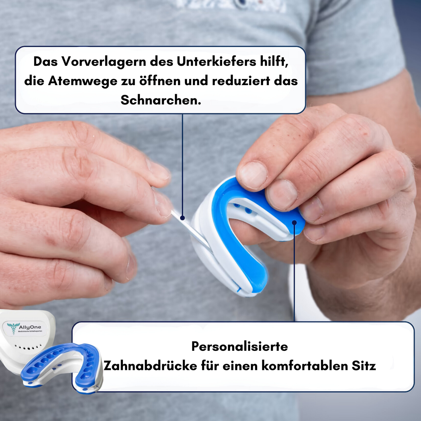🌸 All-in-One Anti-Schnarch-Schiene (Zahnschutz)