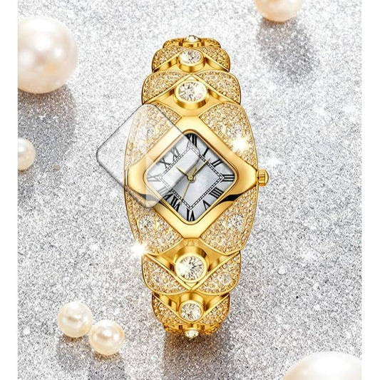 🔥Luxury Full Diamond Bangle Bracelet Watch