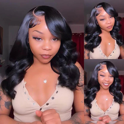 🔥Final 3 Hours: 80%OFF🔥 Density Side Part Glueless LayerCut Wig 6x8 Lace Closure Wig Body Wave Pre Cut Pre Bleached Ready Go Wigs