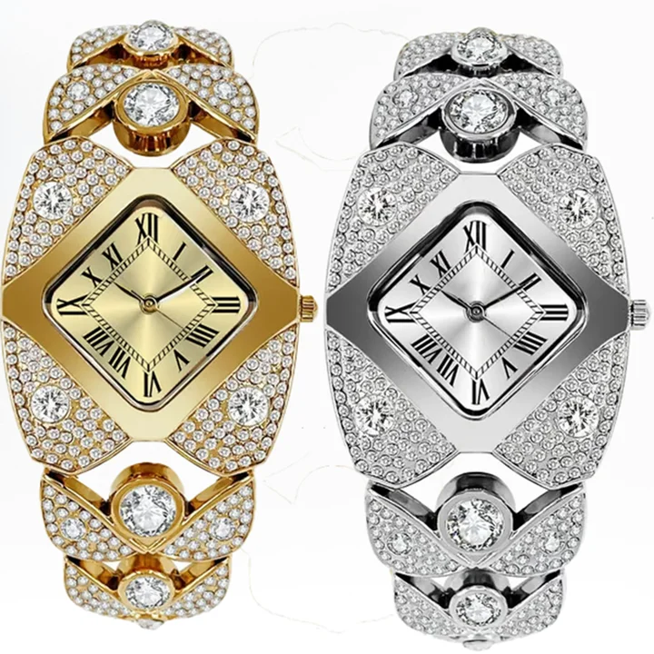 🔥Luxury Full Diamond Bangle Bracelet Watch