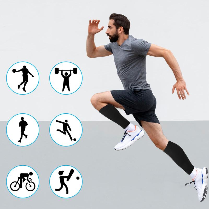 🔥Tinylemon 3 Pairs Calf Compression Sleeves 20-25mmHg for Women Men Leg Support Running Shin Splints Relief Knee Saver Wellknee Plaster Black Healthcare Tool Patellaband