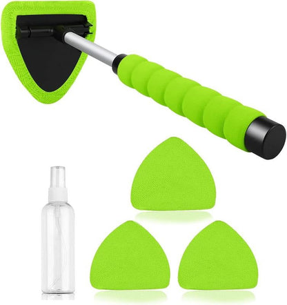 🔥Car Windshield Cleaning Tool Set – Uitschuifbaar & 180° Draaibaar