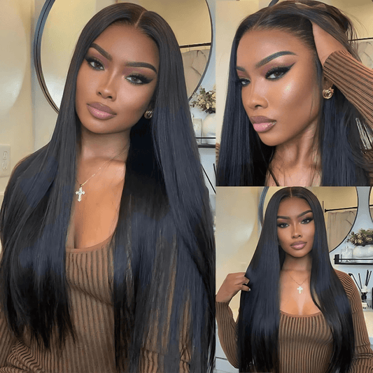 $199 30Inch Straight Hair Transparent Lace Glueless Wigs Human Hair 180% Density Flash Sale