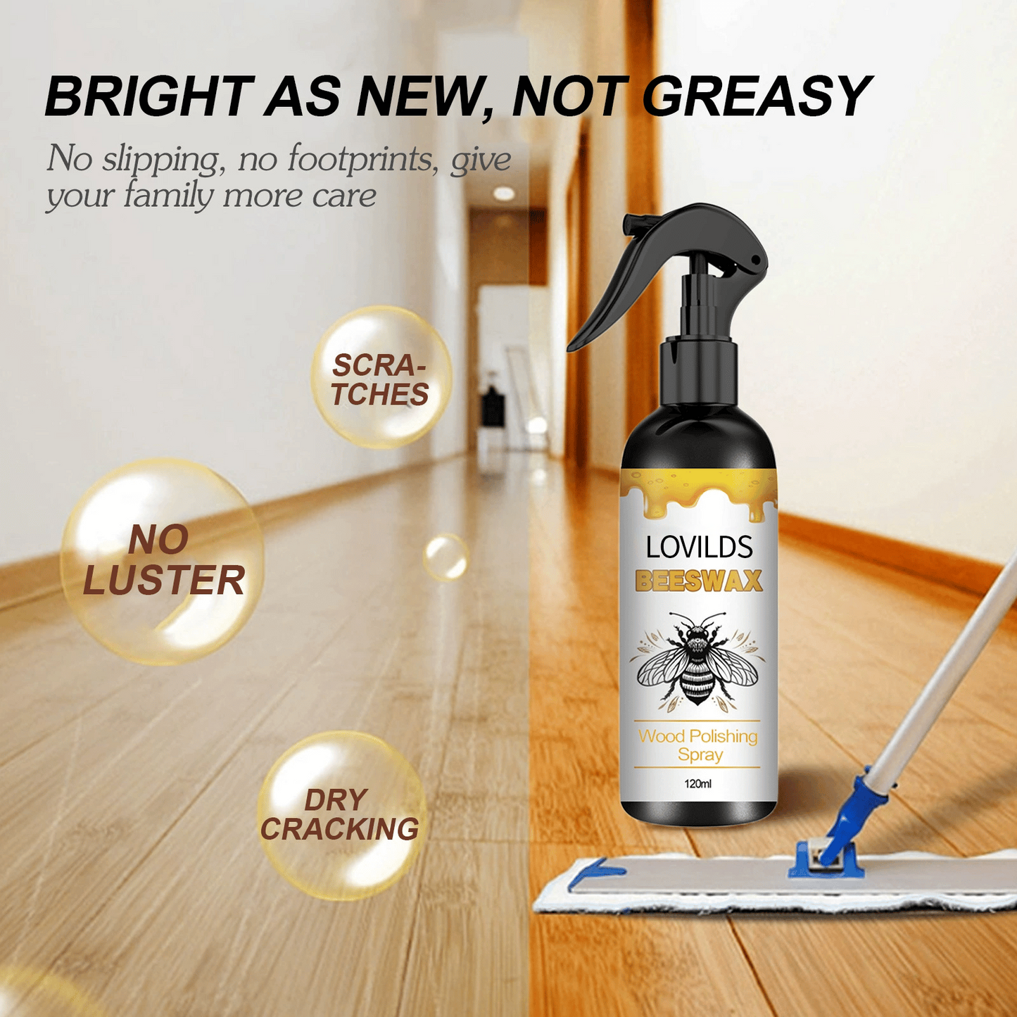 🔥Last Day Sale 50% OFF - LOVILDS™ Natural Beeswax Care Spray & Restorer
