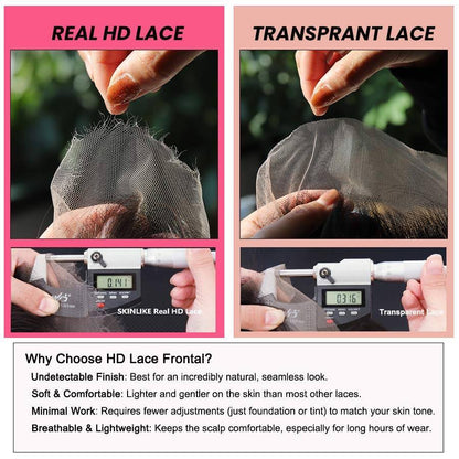 🌸Black 13X6 Skinlike Real HD Lace Front Wigs Body Wave🌸